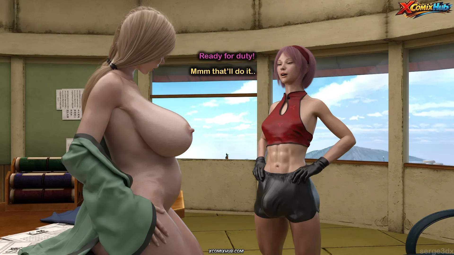 Training Tsunade Serge3dx 087 Comic Page 87